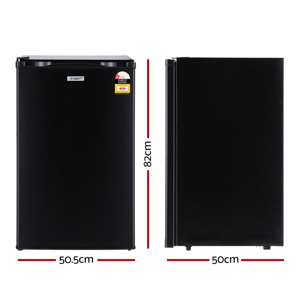 Devanti 110L Bar Fridge Black-Appliances > Fridges-PEROZ Accessories