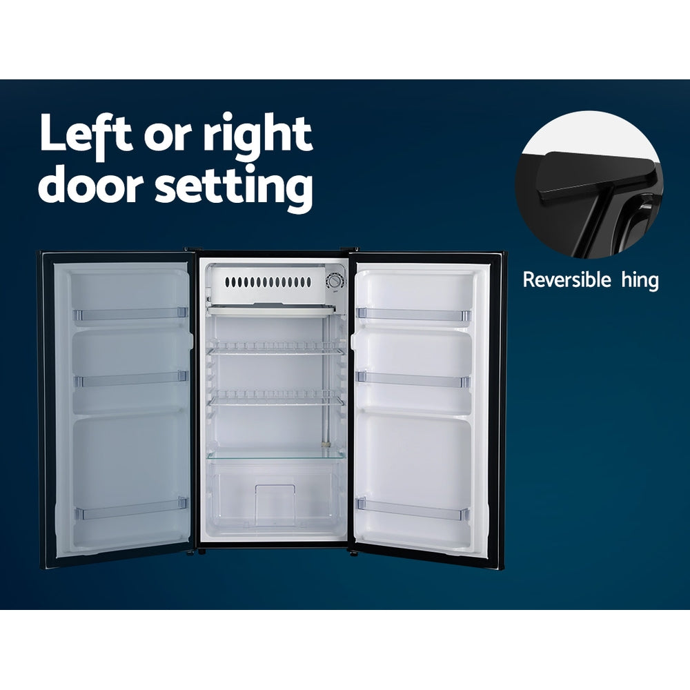 Devanti 95L Bar Fridge Black-Appliances > Kitchen Appliances-PEROZ Accessories