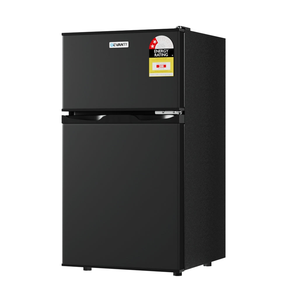 Devanti 80L Bar Fridge Mini Freezer Refrigerator Black-Appliances > Fridges & Freezers > Fridges-PEROZ Accessories