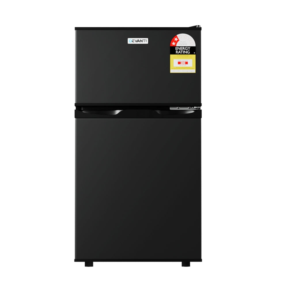 Devanti 80L Bar Fridge Mini Freezer Refrigerator Black-Appliances > Fridges & Freezers > Fridges-PEROZ Accessories