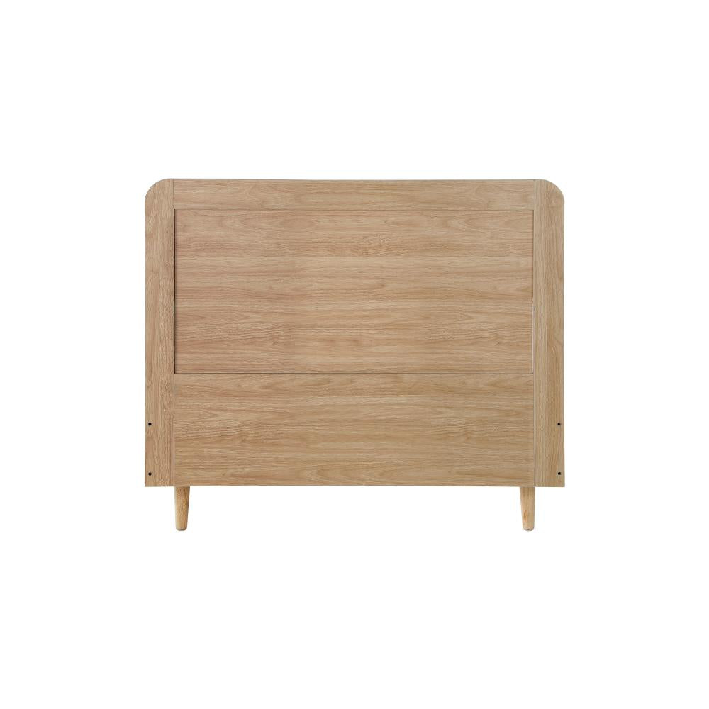 Oikiture Bed Frame King Single Size Wooden Bed Frame Rattan Headboard-Bed Frames-PEROZ Accessories