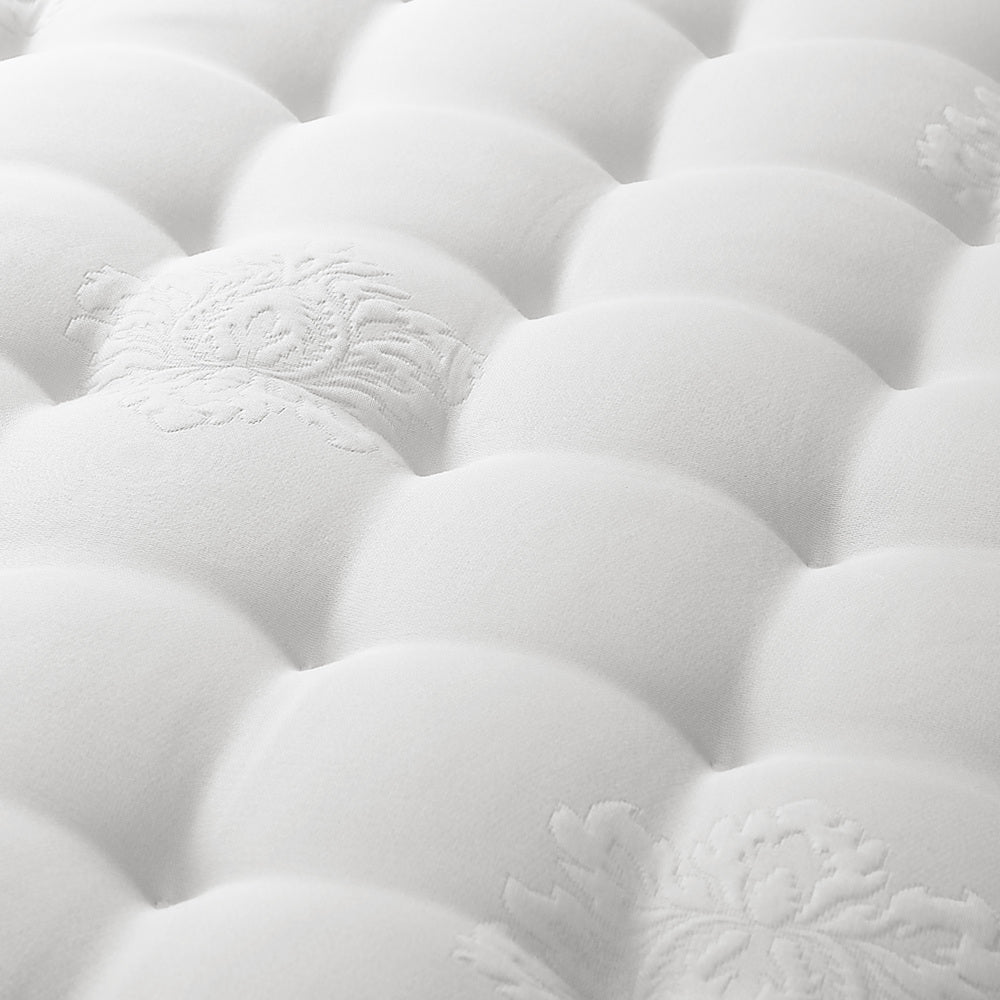 Oikiture Bed Frame King Size Wooden Platform Beds with Mattress Grey-Bed Frame-PEROZ Accessories