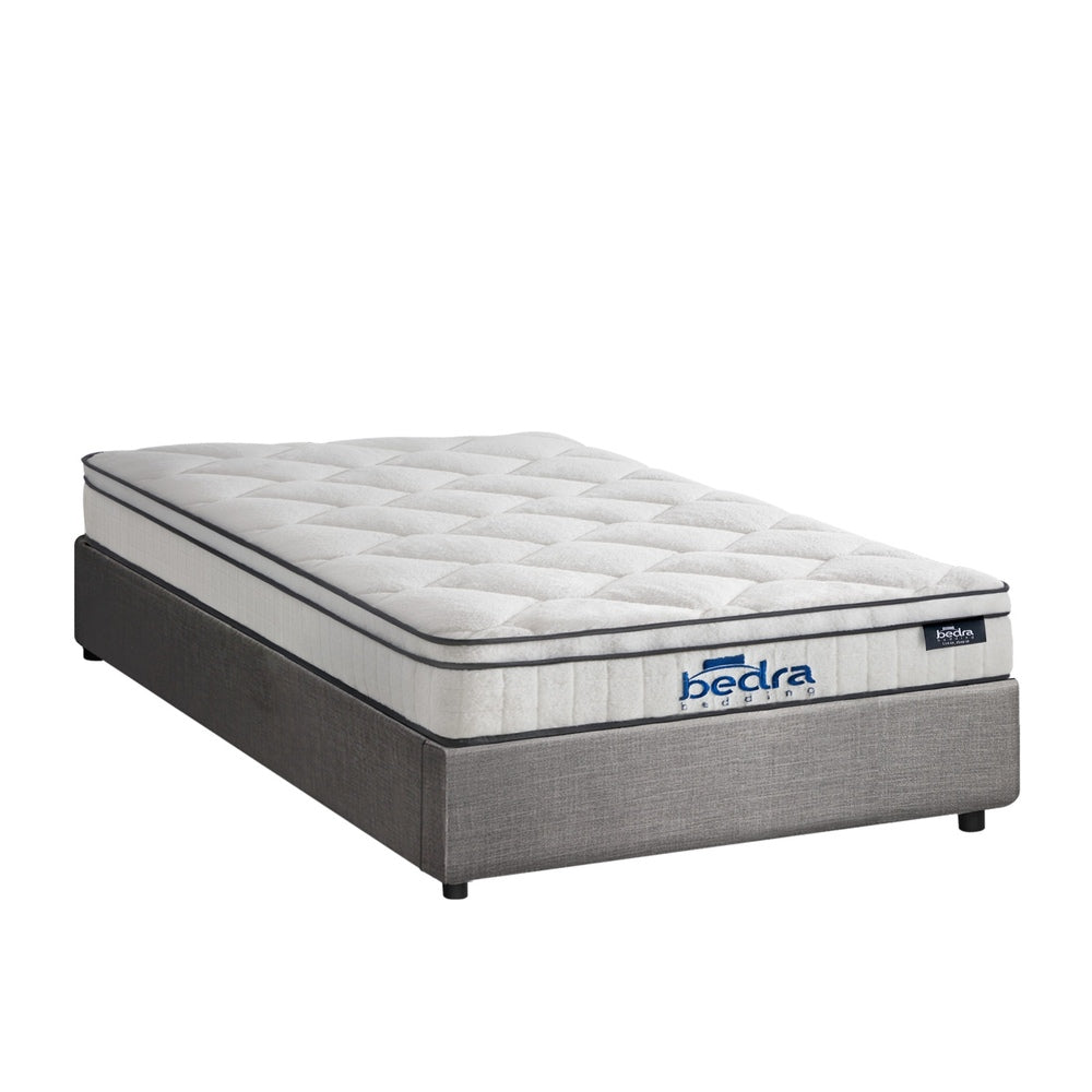 Oikiture Bed Frame King Single Size Storage Platform with Mattress-Bed Frame-PEROZ Accessories