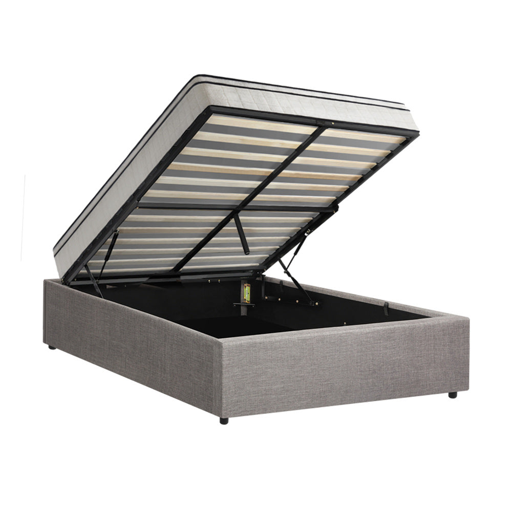 Oikiture Bed Frame King Single Size Storage Platform with Mattress-Bed Frame-PEROZ Accessories