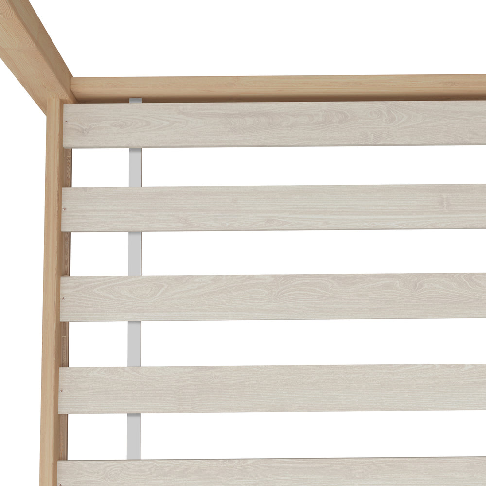 Oikiture Wooden Bed Frame Single Wood Mattress Base Pine Timber Platform-Bed Frames-PEROZ Accessories
