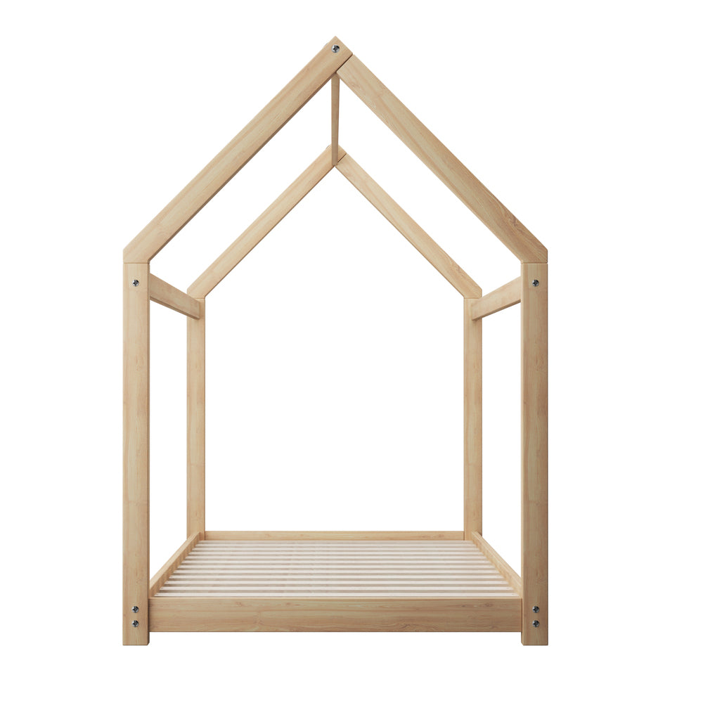 Oikiture Wooden Bed Frame Single Wood Mattress Base Pine Timber Platform-Bed Frames-PEROZ Accessories