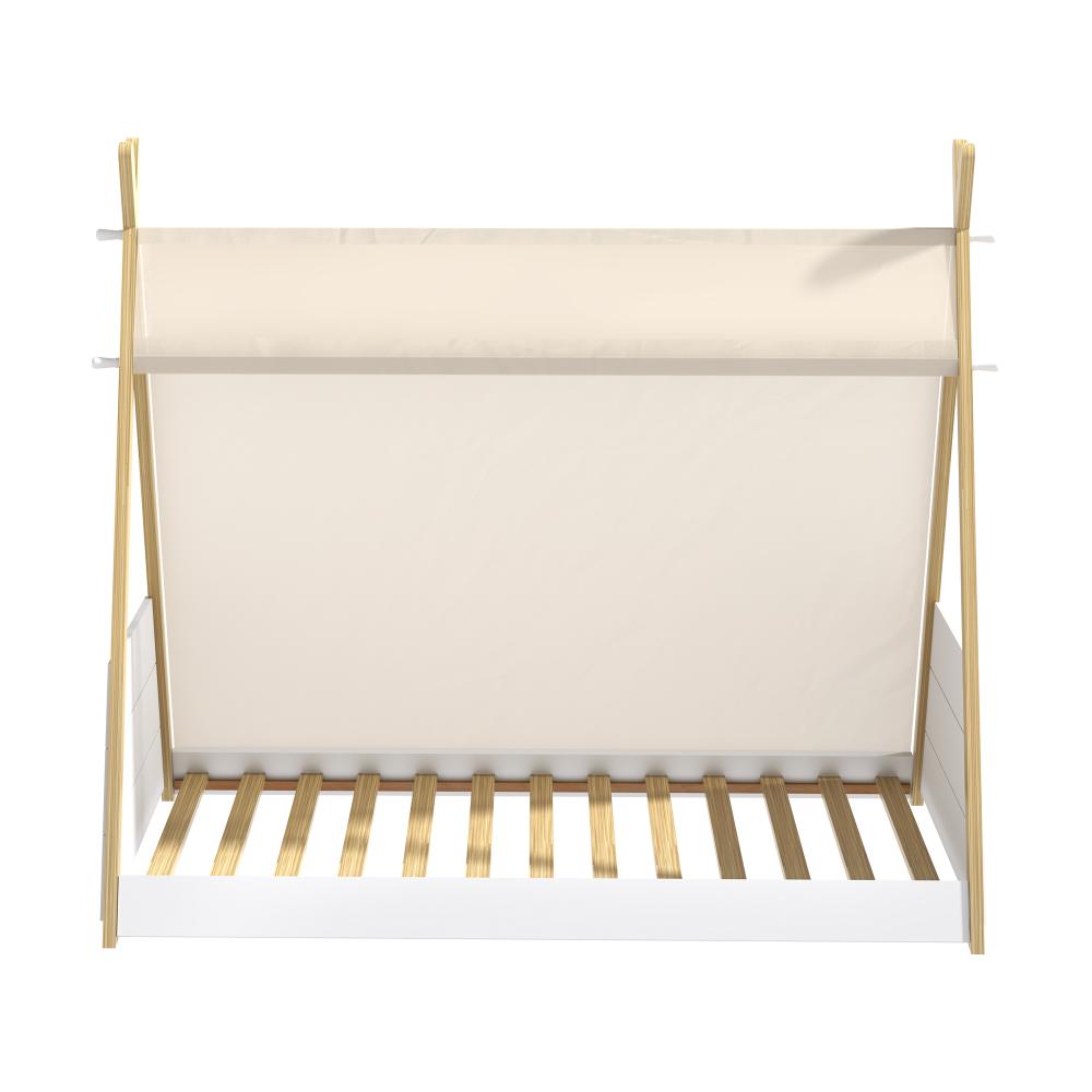 Oikiture Kids Bed Frame Single Size Bed Wooden Timber Mattress Platfrom-Wooden Bed Framess-PEROZ Accessories