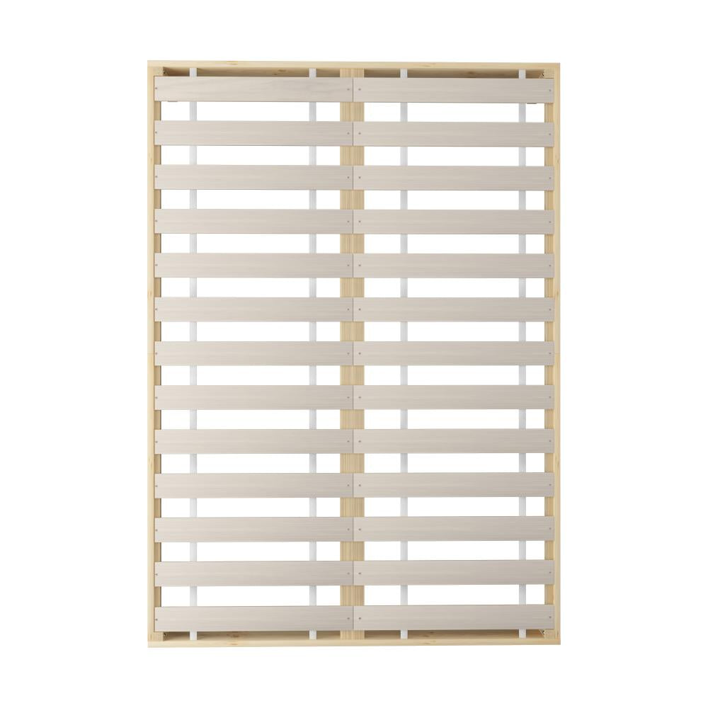 OIKITURE Wooden Bed Frame Queen Size with Pine Timber Frame Mattress Base-Wooden Bed Framess-PEROZ Accessories