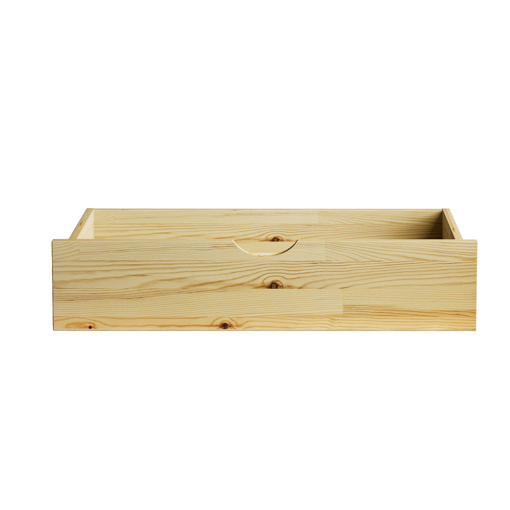 Oikiture 2x Trundle Drawers for Bed Frame with Wheels Wooden-Drawer Set of 2-PEROZ Accessories