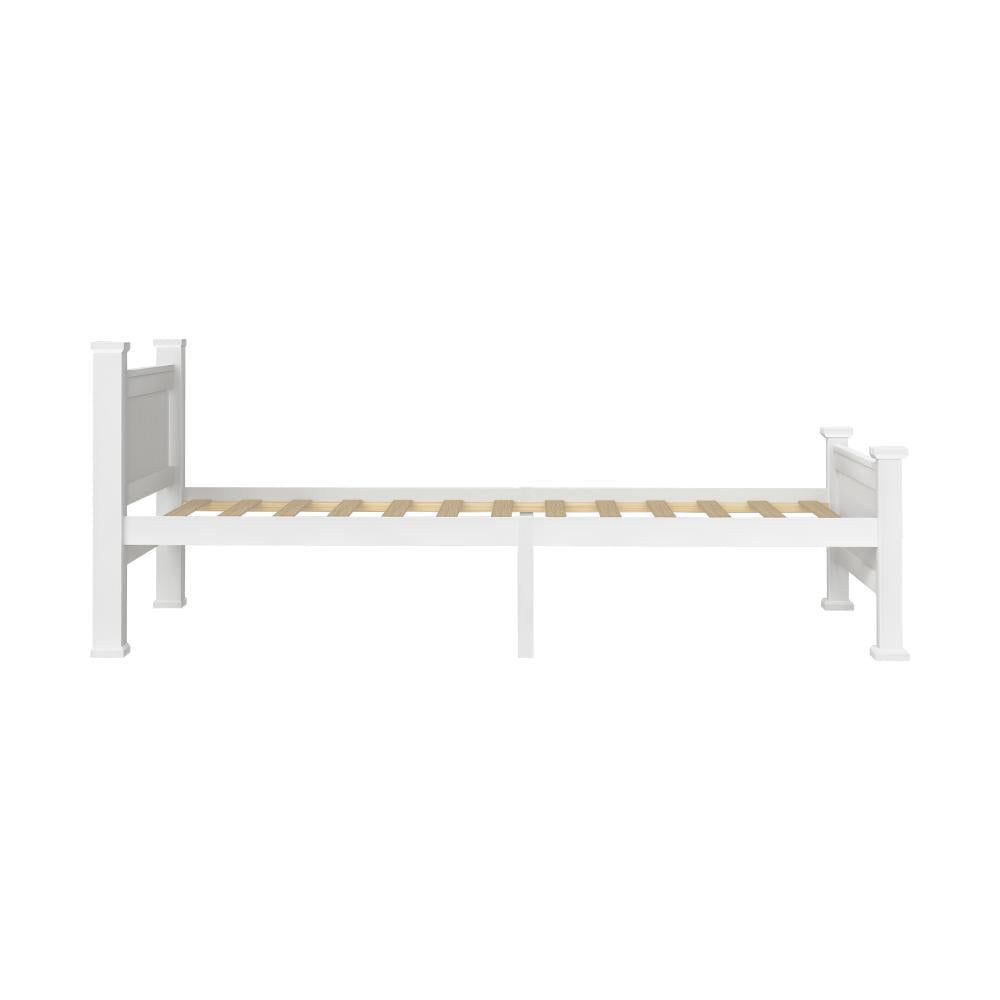 Oikiture Wooden Bed Frame Single Size Pine Wood Timber Base Bedroom-Wooden Bed Frames-PEROZ Accessories