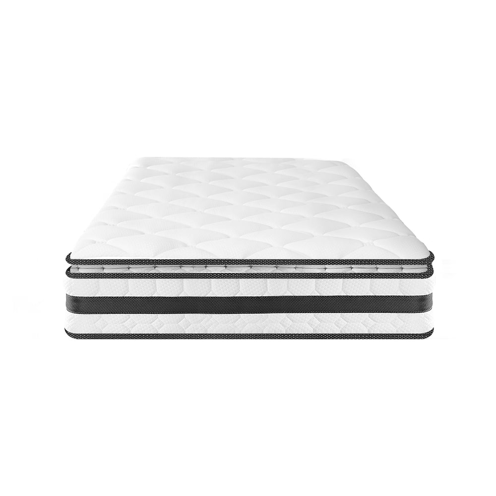 Oikiture King Single Kids Bed Frame Mattress Set Wooden Teepee House Beds-Wooden Bed Frame-PEROZ Accessories