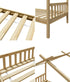 Oikiture Bed Frame Wooden Kids Single Timber House Beds-Wooden Bed Frames-PEROZ Accessories
