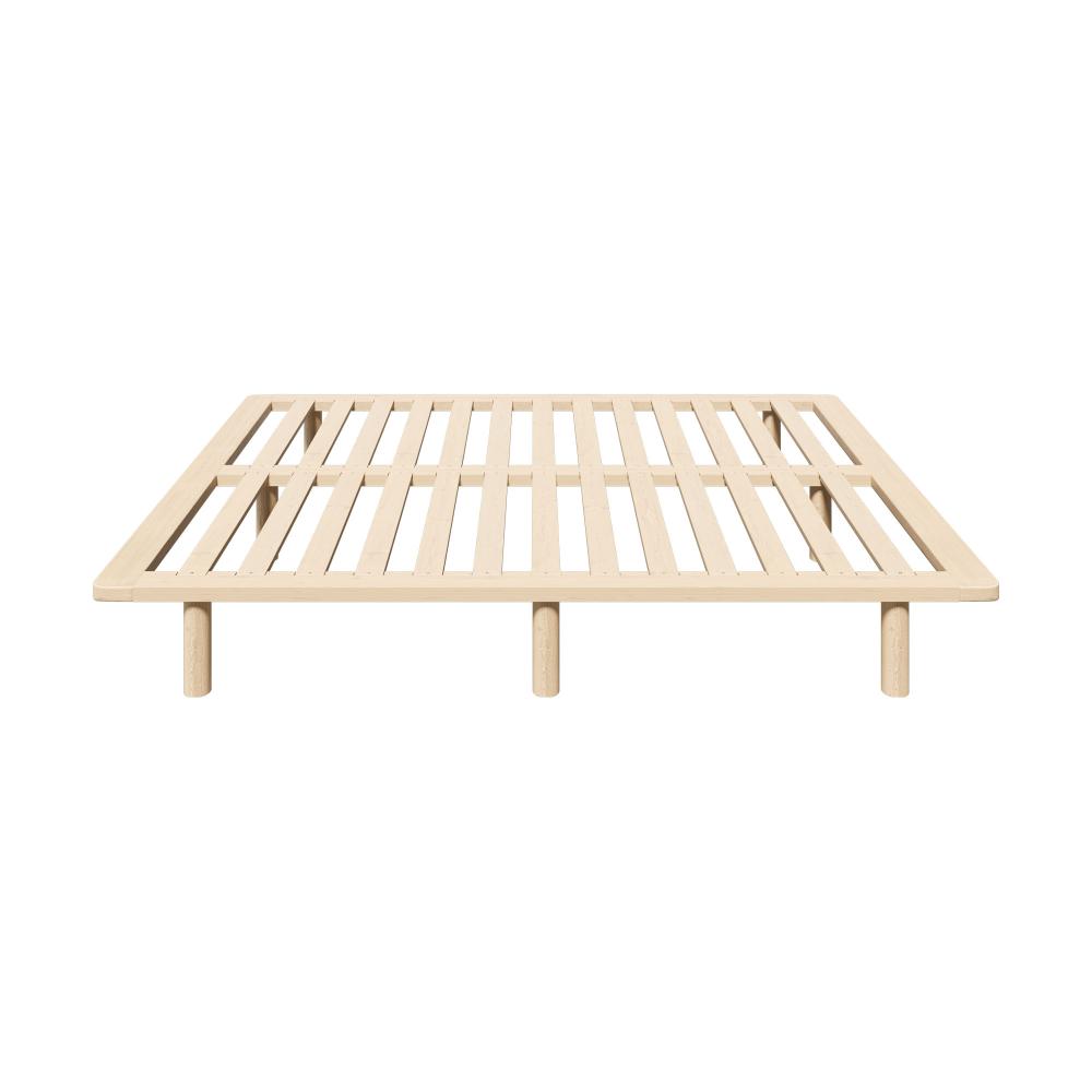 Oikiture Bed Frame Queen Size Wooden Bed Base-Wooden Bed Frames-PEROZ Accessories