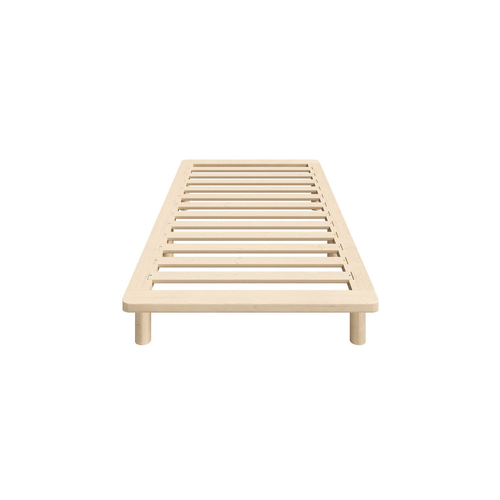Oikiture Bed Frame Single Size Wooden Bed Base-Wooden Bed Frames-PEROZ Accessories