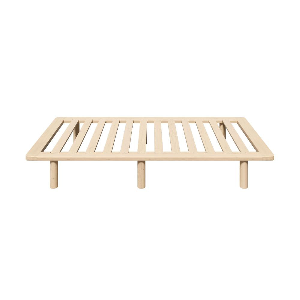 Oikiture Bed Frame Single Size Wooden Bed Base-Wooden Bed Frames-PEROZ Accessories