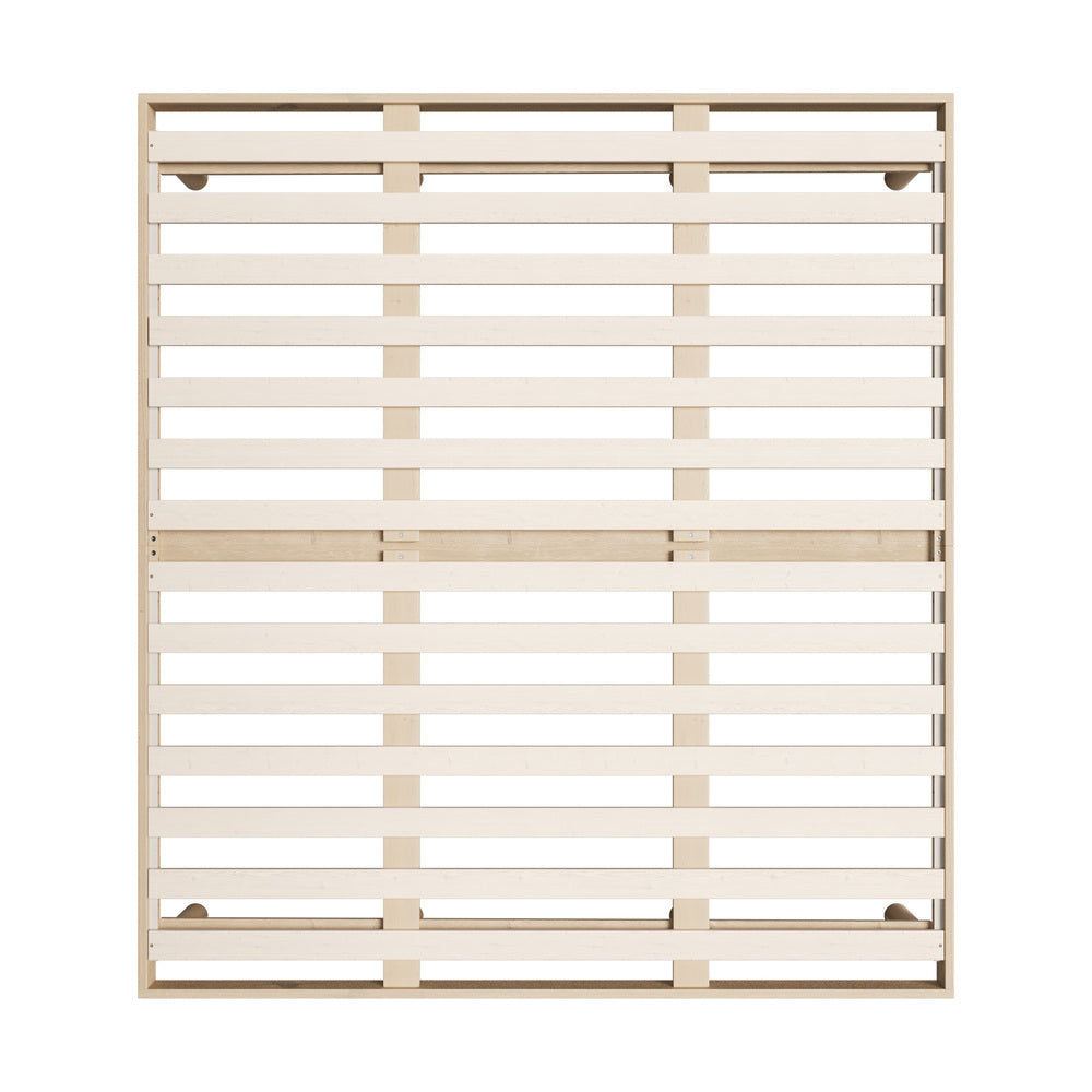 Oikiture Bed Frame King Size Bed Base Solid Wood Slats-Wooden Bed Frames-PEROZ Accessories