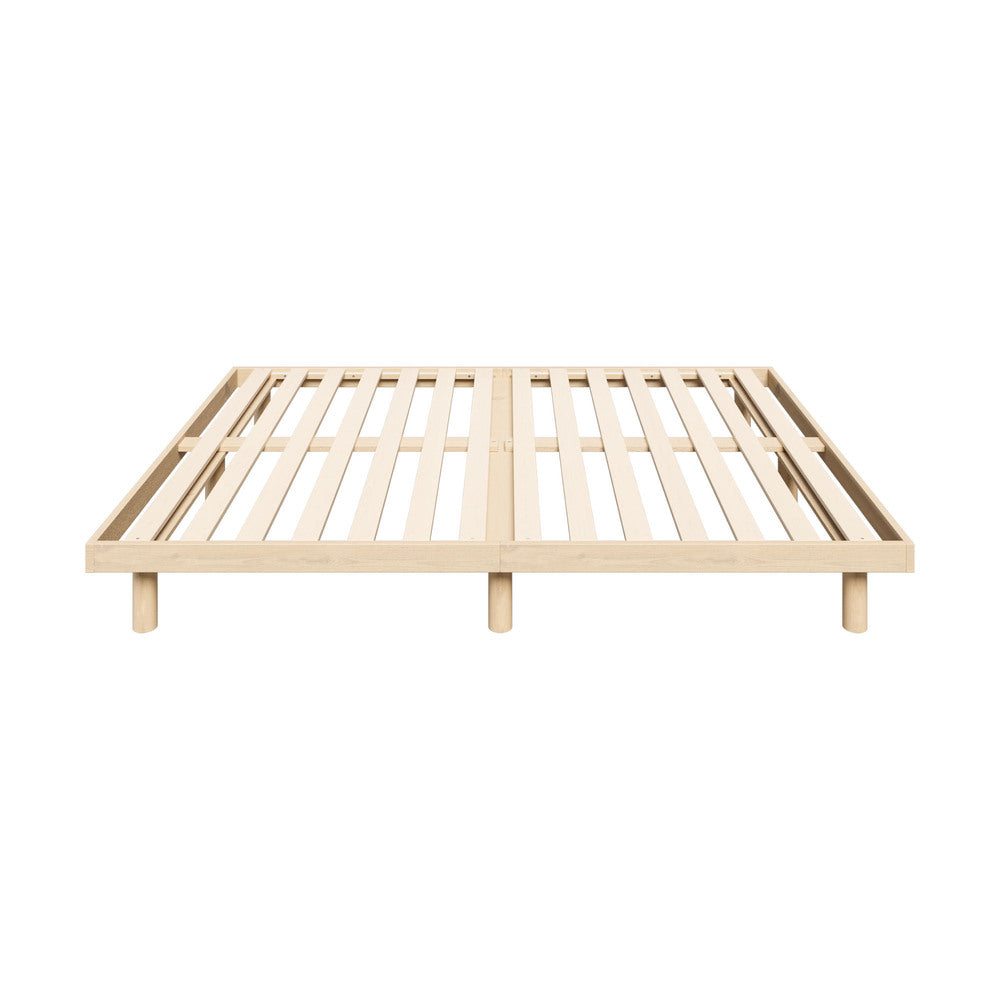 Oikiture Bed Frame King Single Bed Base Solid Wood Slats-Wooden Bed Frames-PEROZ Accessories