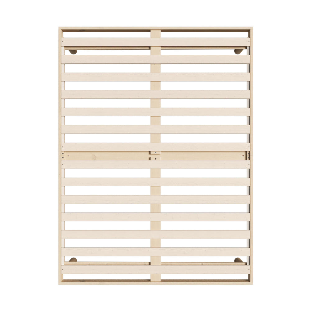 Oikiture Bed Frame Queen Size Bed Base Solid Wood Slats-Wooden Bed Frames-PEROZ Accessories