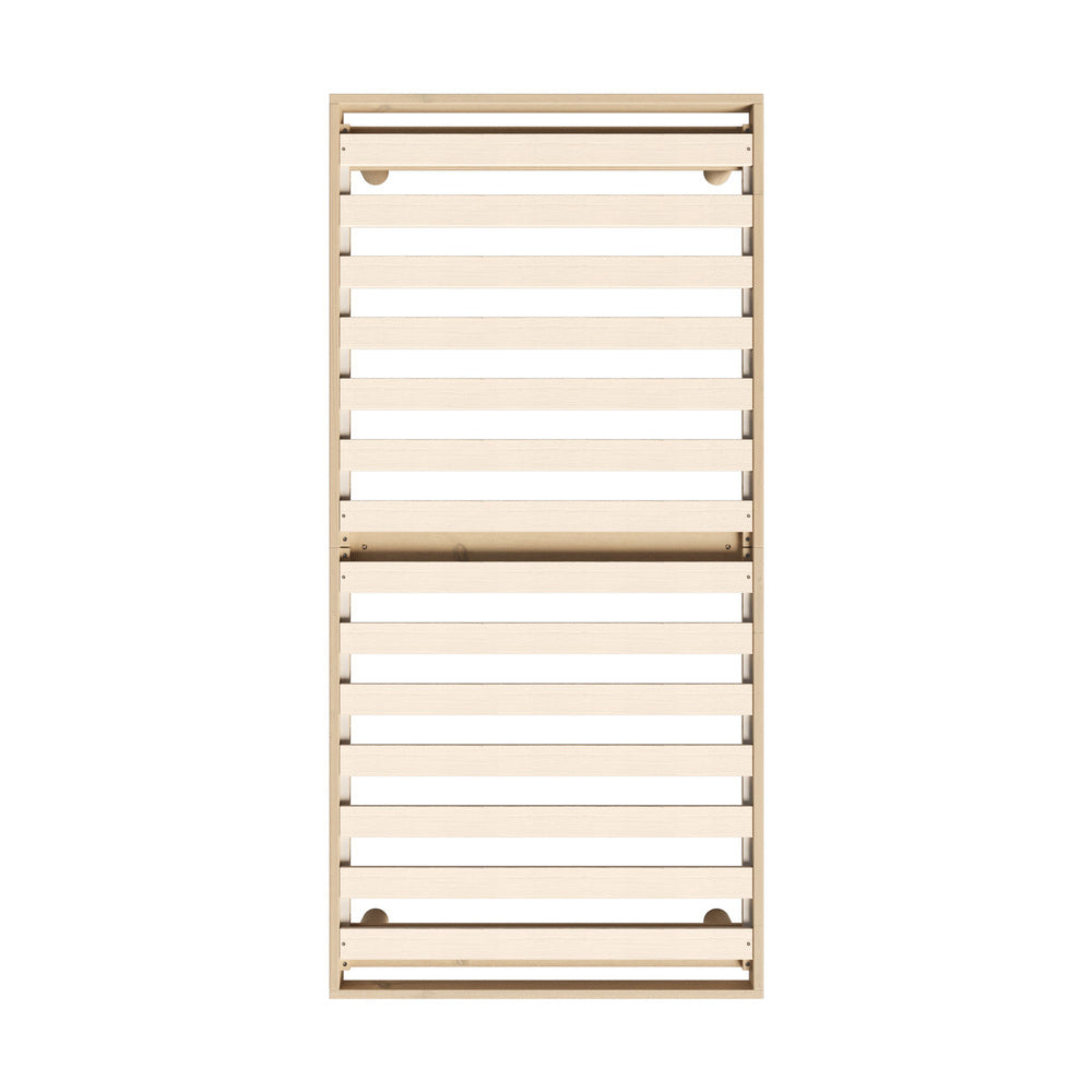 Oikiture Bed Frame Single Size Bed Base Solid Wood Slats-Wooden Bed Frames-PEROZ Accessories