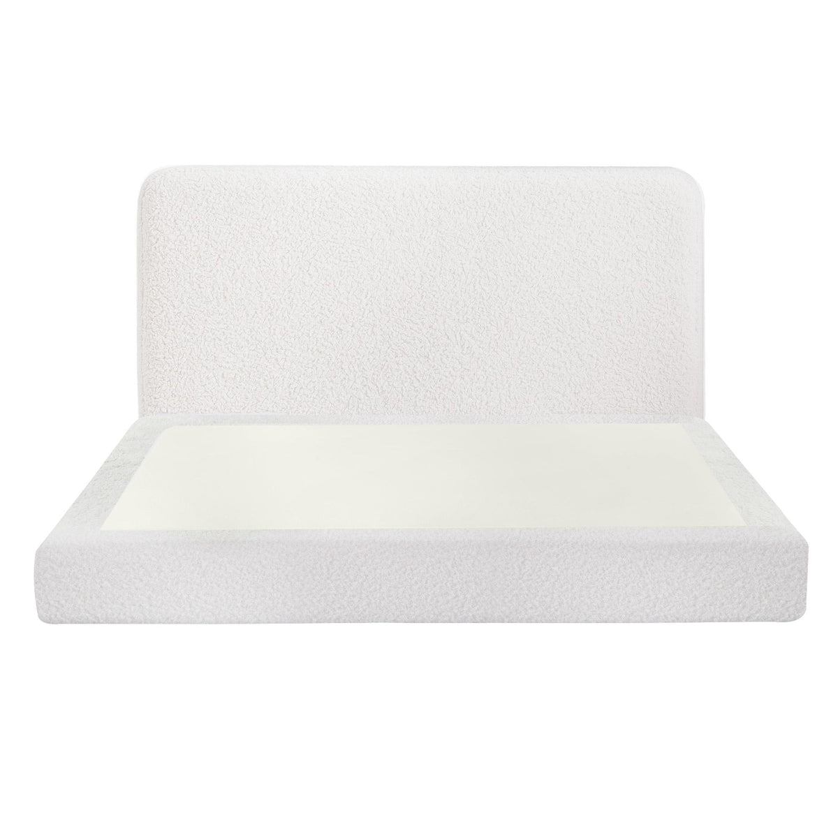 Artiss Queen Bed Frame Boucle Fabric Vacuum Compressed Beds Washable Cover No-Assembly-Furniture > Bedroom > Beds & Bed Frames-PEROZ Accessories