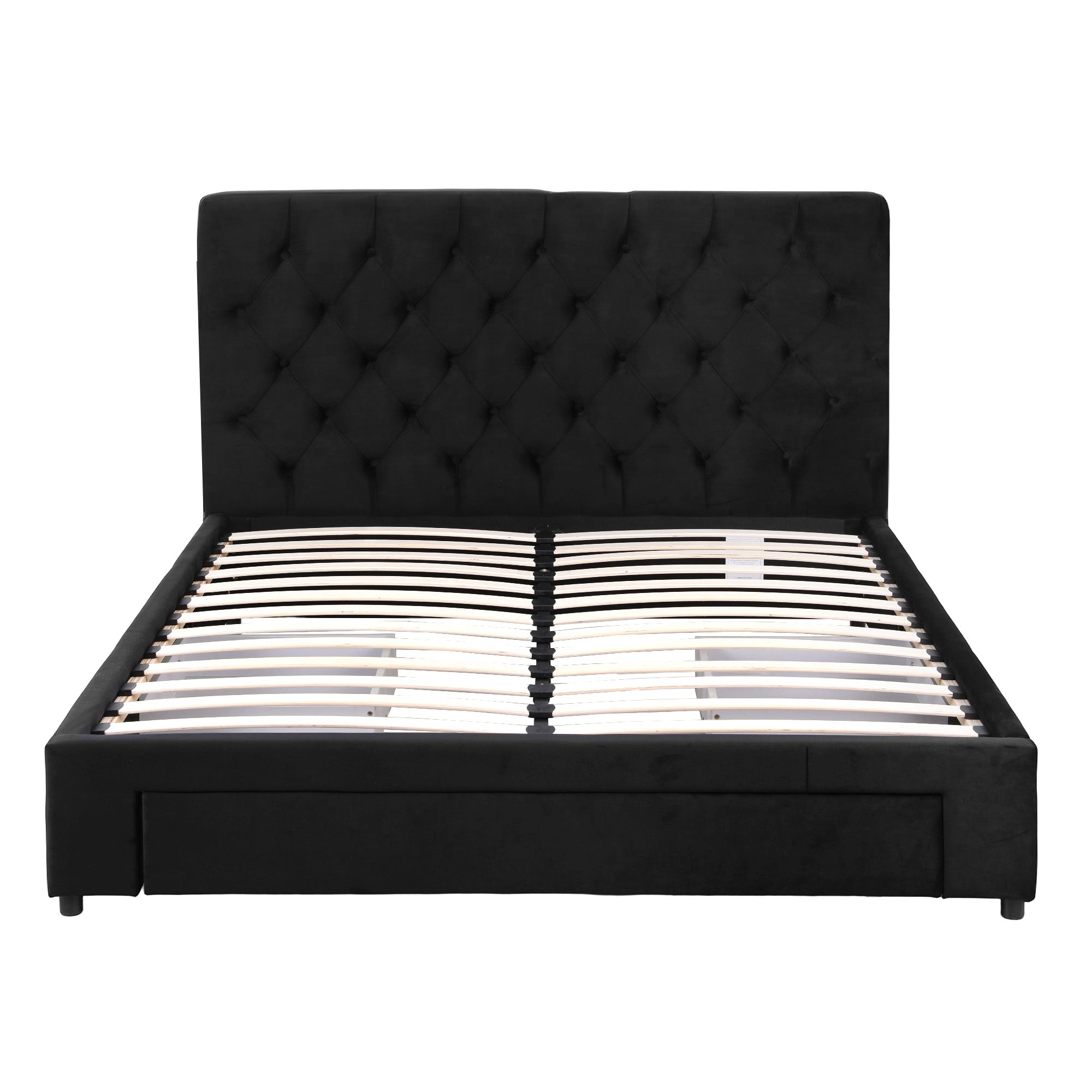 Artiss Double Bed Frame Storage Charging Station Upholstered 3 Drawers USB Type-C-Furniture > Bedroom > Beds & Bed Frames-PEROZ Accessories