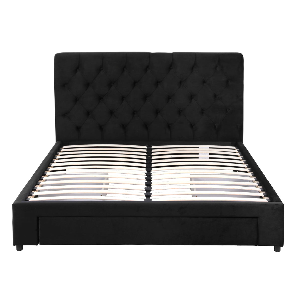 Artiss Double Bed Frame Storage Charging Station Upholstered 3 Drawers USB Type-C-Furniture > Bedroom > Beds & Bed Frames-PEROZ Accessories