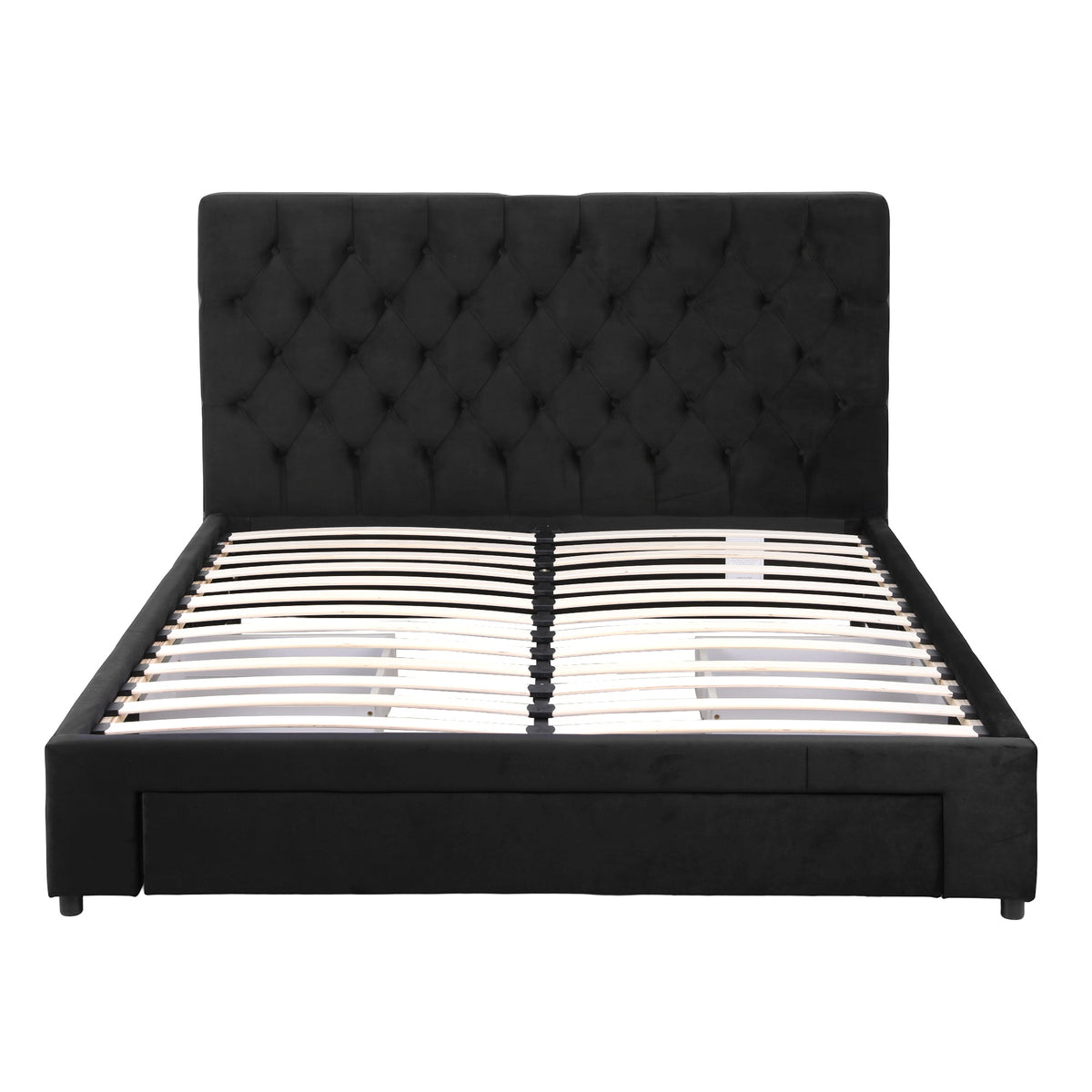 Artiss Queen Bed Frame Storage Charging Station Upholstered 3 Drawers USB Type-C-Furniture > Bedroom > Beds & Bed Frames-PEROZ Accessories