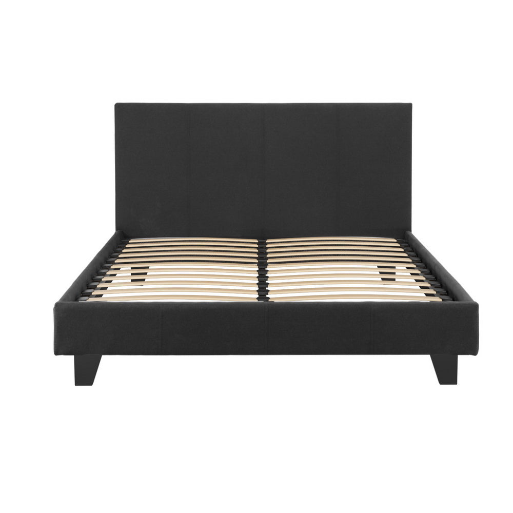 Artiss Bed Frame Double Size Charcoal NEO-Furniture > Bedroom > Beds & Bed Frames-PEROZ Accessories