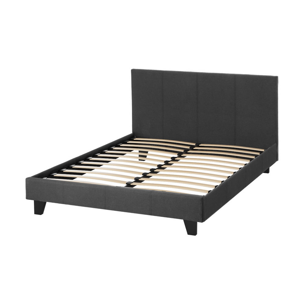 Artiss Bed Frame Double Size Charcoal NEO-Furniture > Bedroom > Beds & Bed Frames-PEROZ Accessories