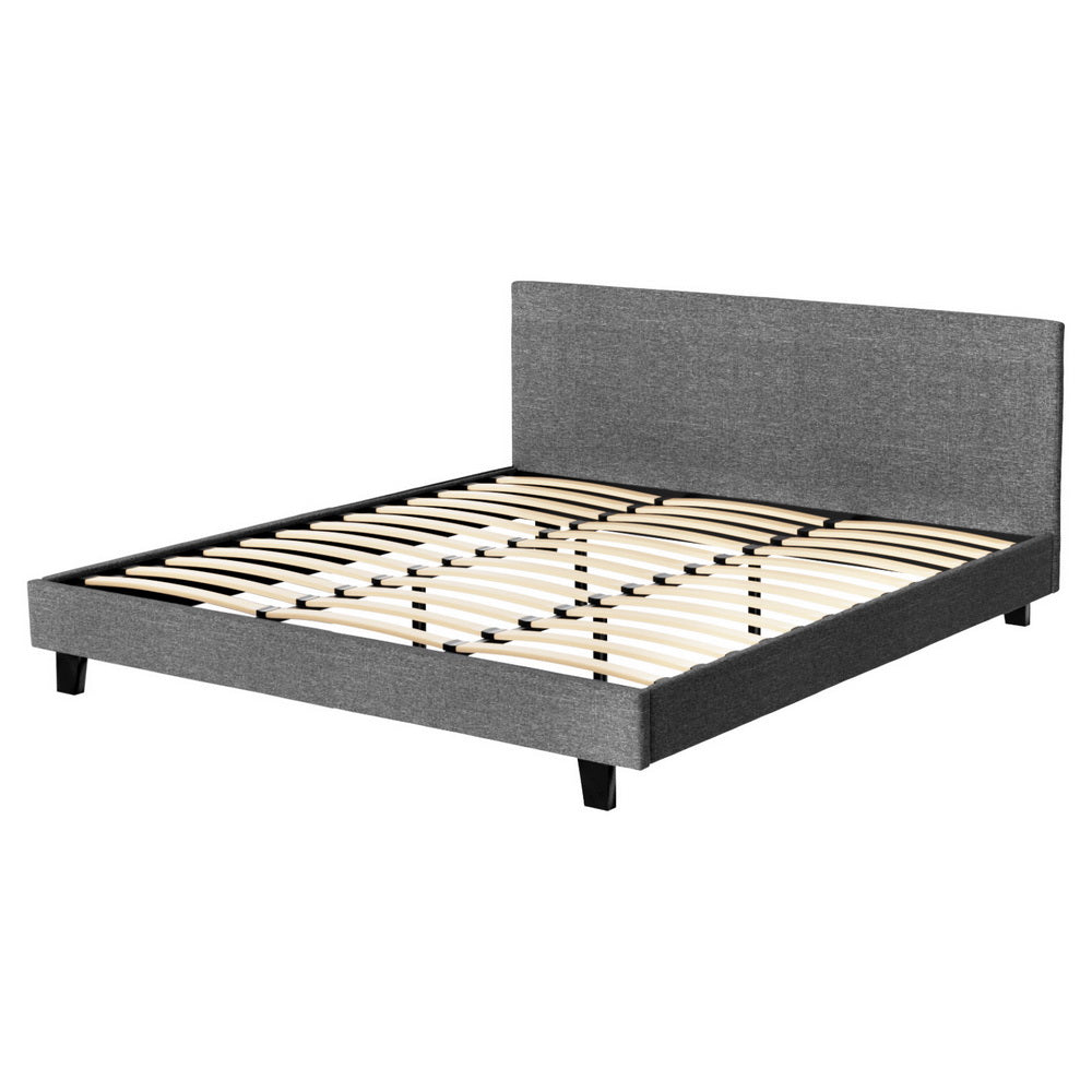 Artiss Bed Frame King Size Grey NEO-Furniture > Bedroom > Beds & Bed Frames-PEROZ Accessories