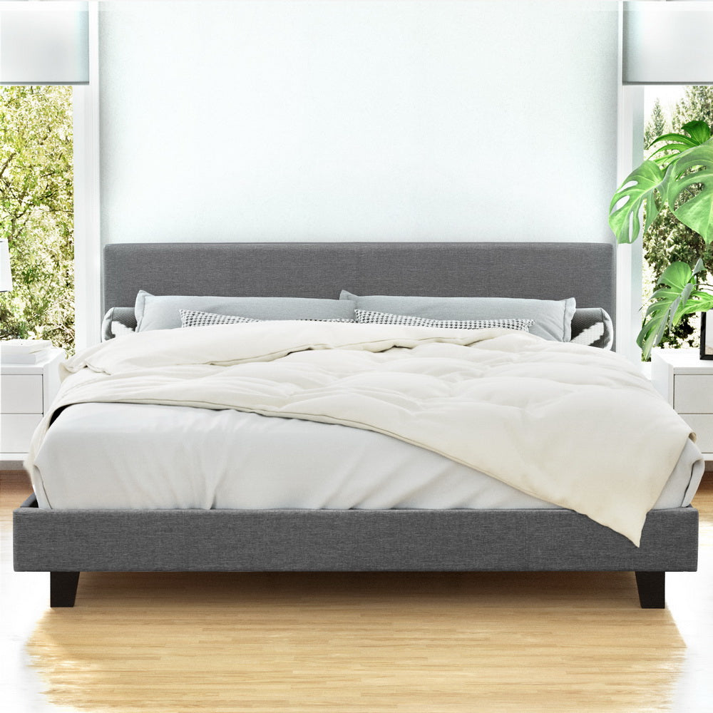Artiss Bed Frame King Size Grey NEO-Furniture > Bedroom > Beds & Bed Frames-PEROZ Accessories