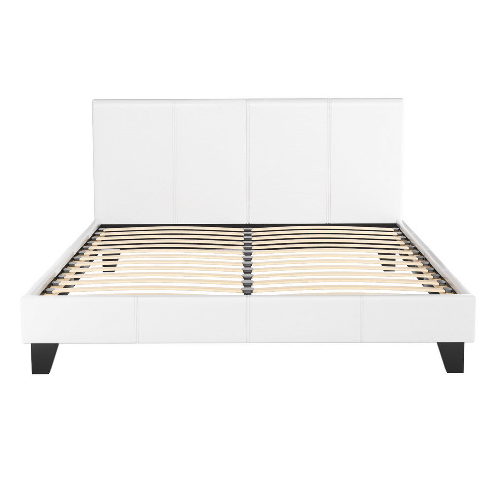 Artiss Bed Frame Queen Size White NEO-Furniture > Bedroom > Beds & Bed Frames-PEROZ Accessories