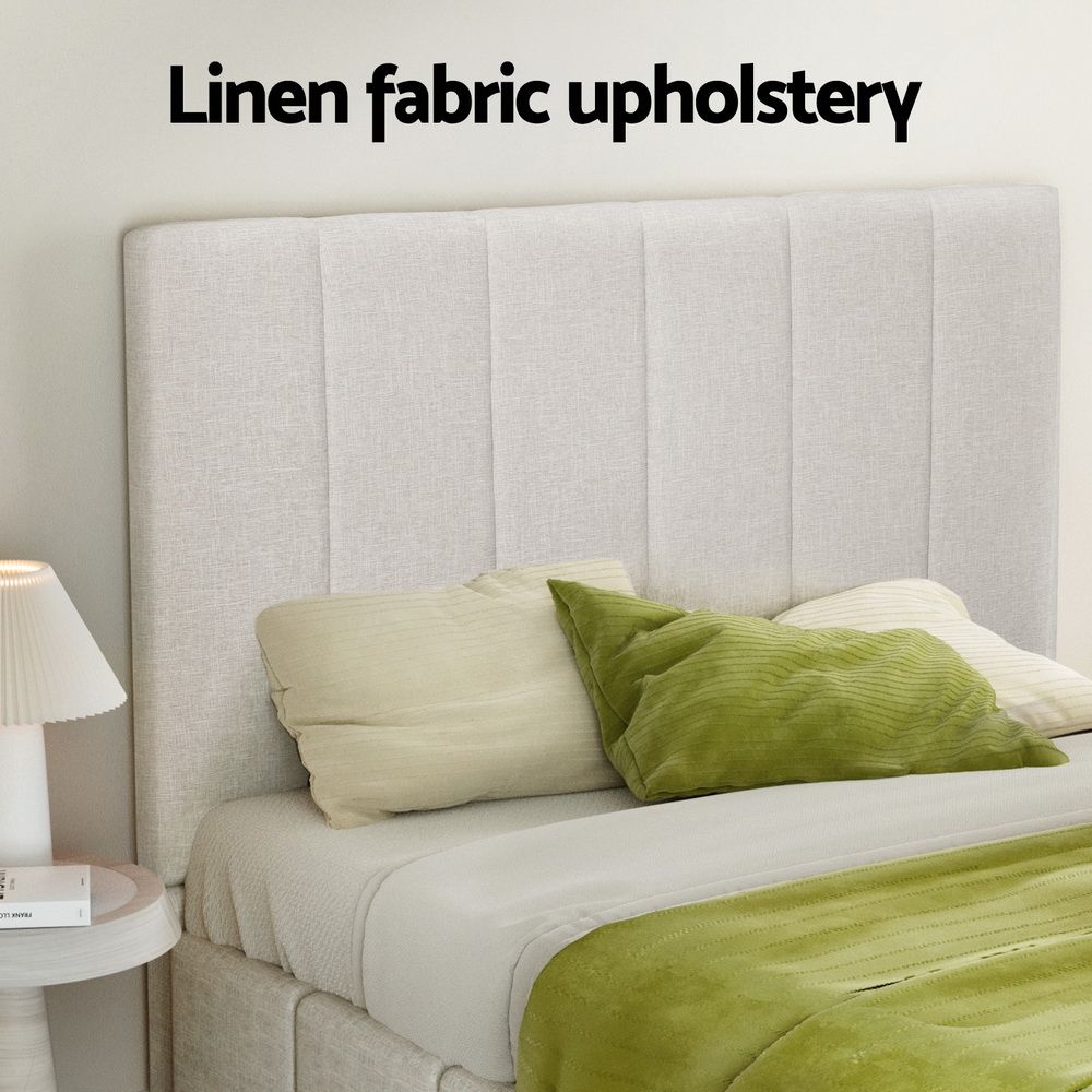 Artiss Bed Frame Queen Size Beige TETTE-Furniture > Bedroom-PEROZ Accessories