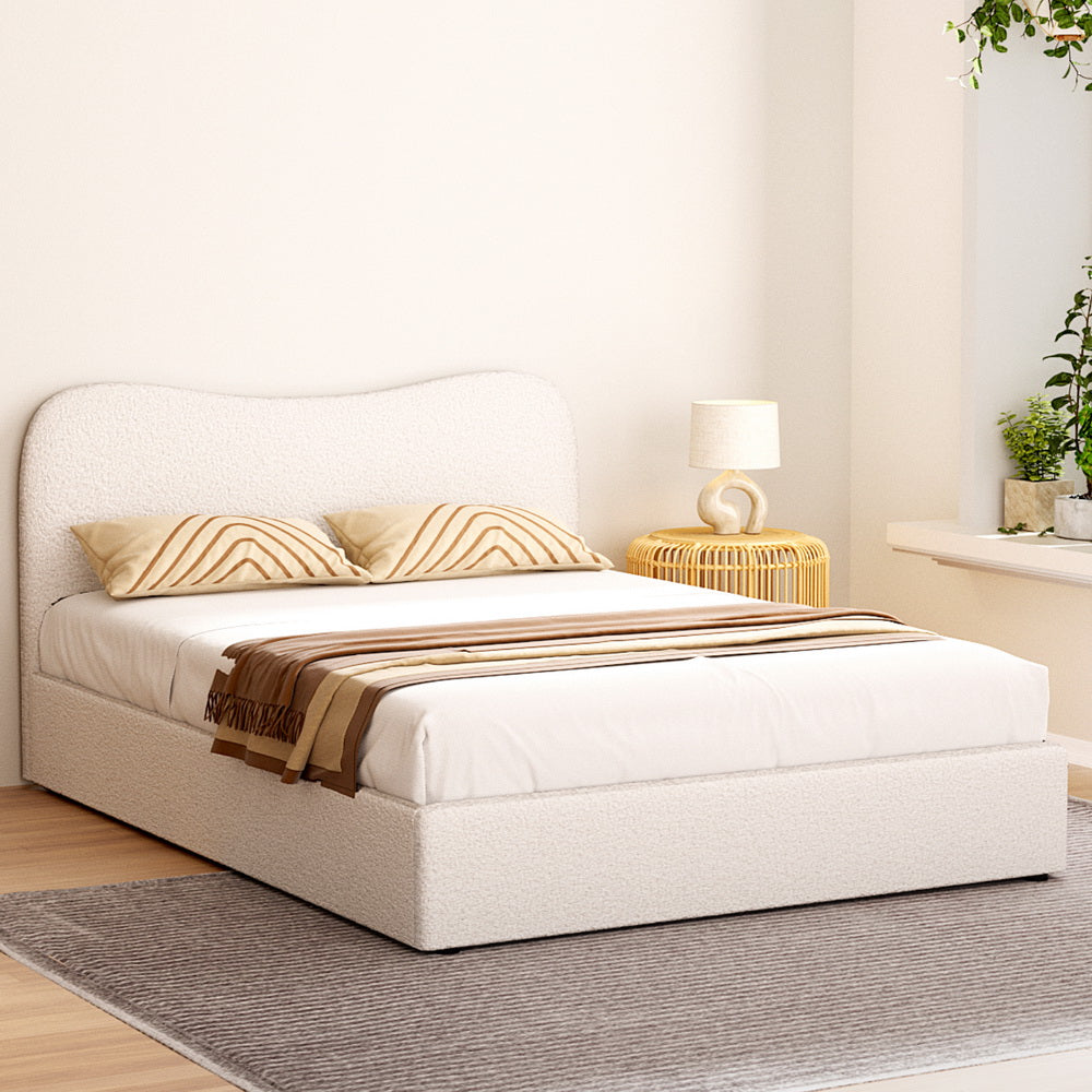 Artiss Bed Frame Double Size Boucle DARA-Baby & Kids > Kid&