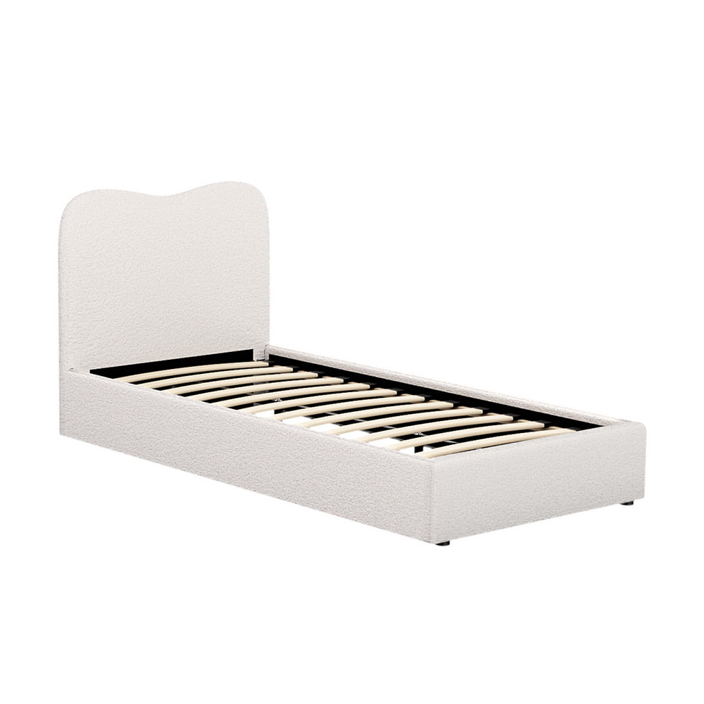 Artiss Bed Frame Single Size Boucle DARA-Baby & Kids > Kid&