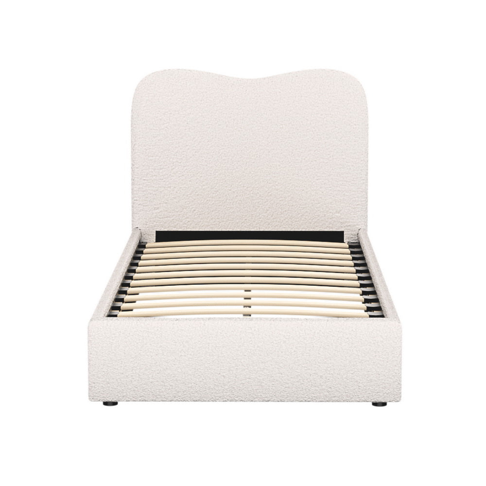 Artiss Bed Frame Single Size Boucle DARA-Baby & Kids > Kid&