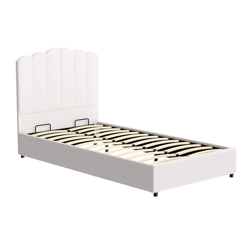 Artiss Bed Frame King Single Size Boucle FION-Baby & Kids > Kid&