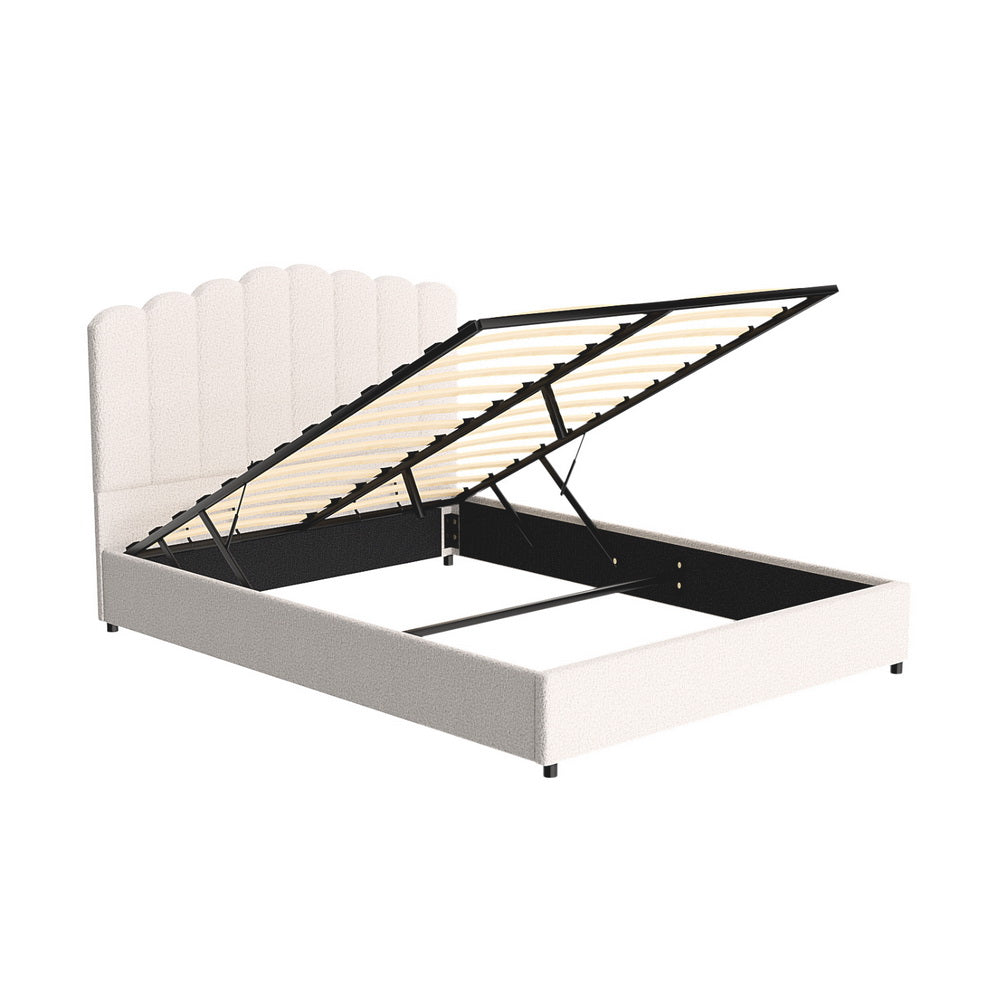 Artiss Bed Frame Queen Size Boucle FION-Baby & Kids > Kid&