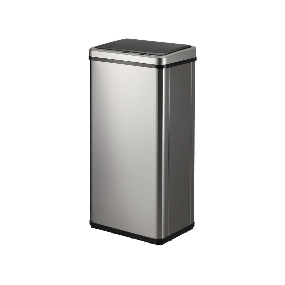 Oikiture 50L Motion Sensor Bin Automatic Silver-Sensor Bin-PEROZ Accessories