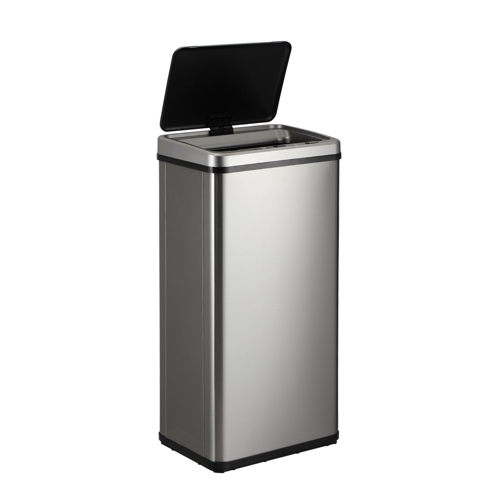 Oikiture 50L Motion Sensor Bin Automatic Silver-Sensor Bin-PEROZ Accessories