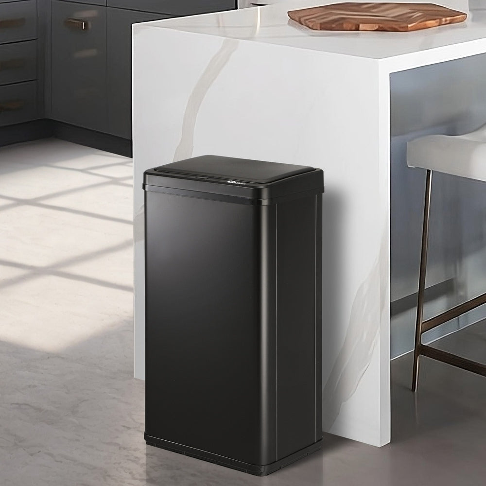 Oikiture 40L Motion Sensor Bin Automatic Black-Sensor Bin-PEROZ Accessories
