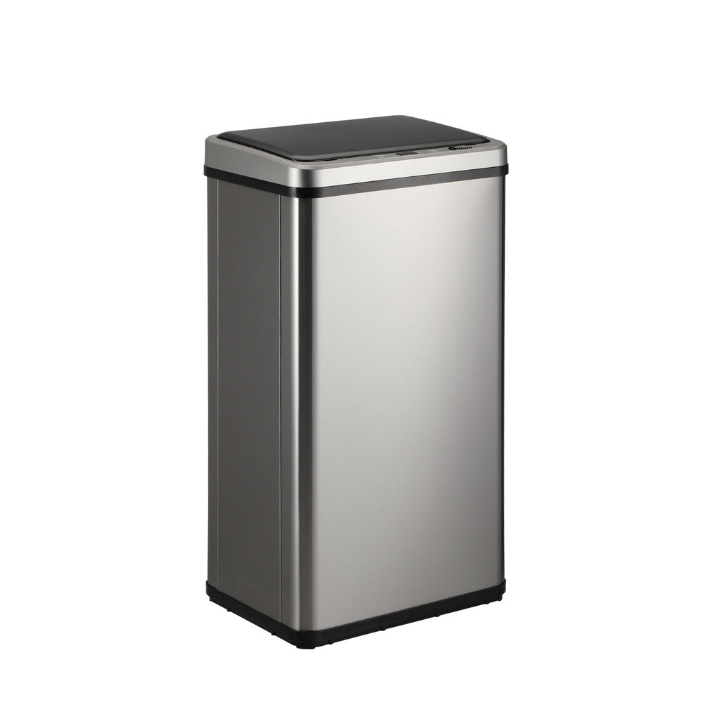 Oikiture 40L Motion Sensor Bin Automatic Rubbish Can Silver-Sensor Bin-PEROZ Accessories