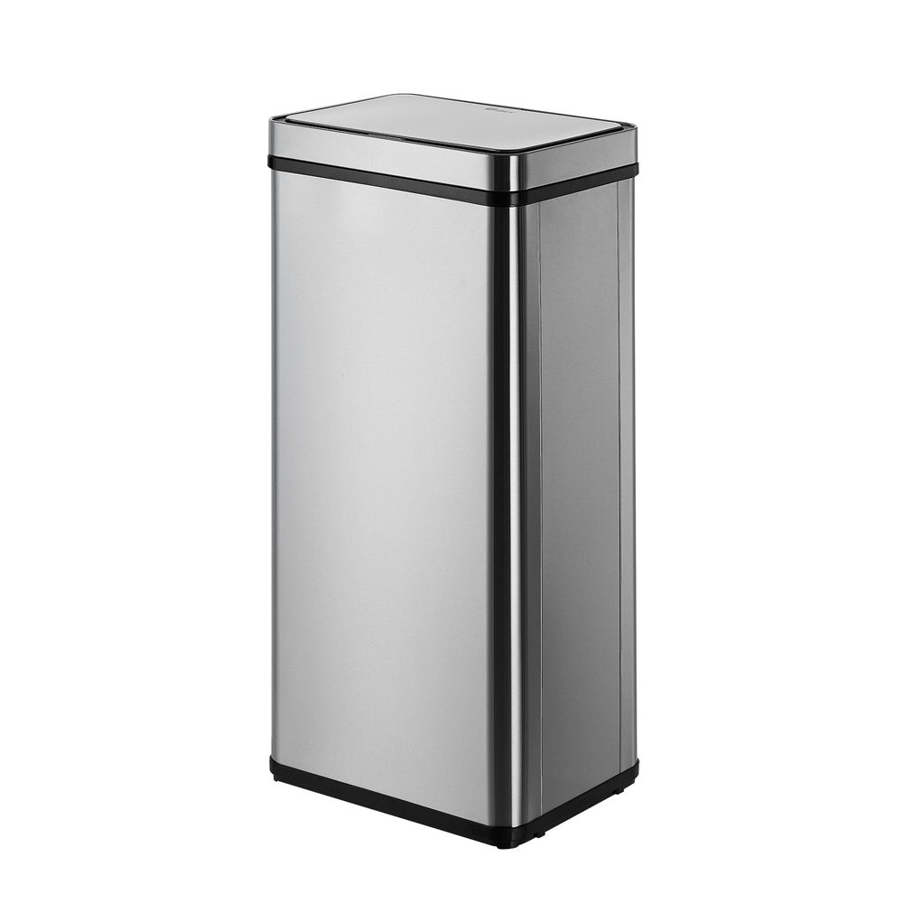 Oikiture 75L Motion Sensor Bin Automatic Rubbish Trash Can Silver-Sensor Bin-PEROZ Accessories