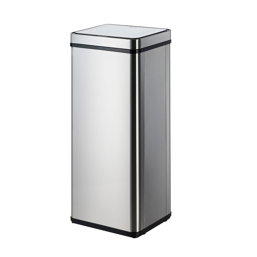 Oikiture 75L Motion Sensor Bin Automatic Rubbish Trash Can Silver-Sensor Bin-PEROZ Accessories
