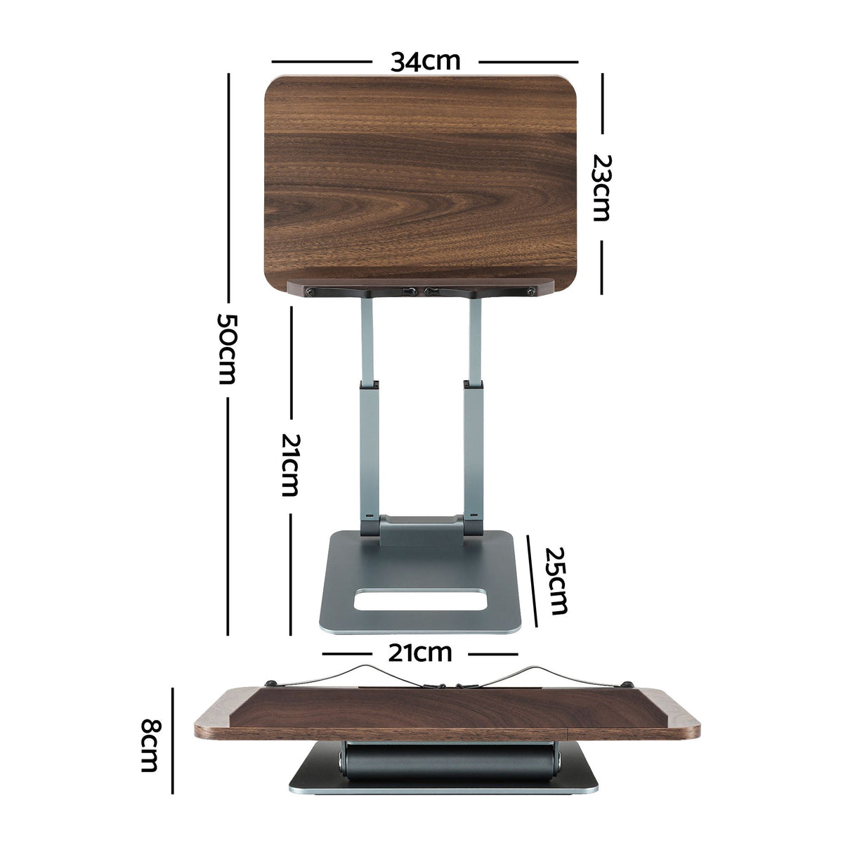 Artiss Book Stand Telescopic Book Holder with Page Clip Ergonomic Desktop Stands OAK-Furniture > Living Room > Bookcases & Shelves-PEROZ Accessories