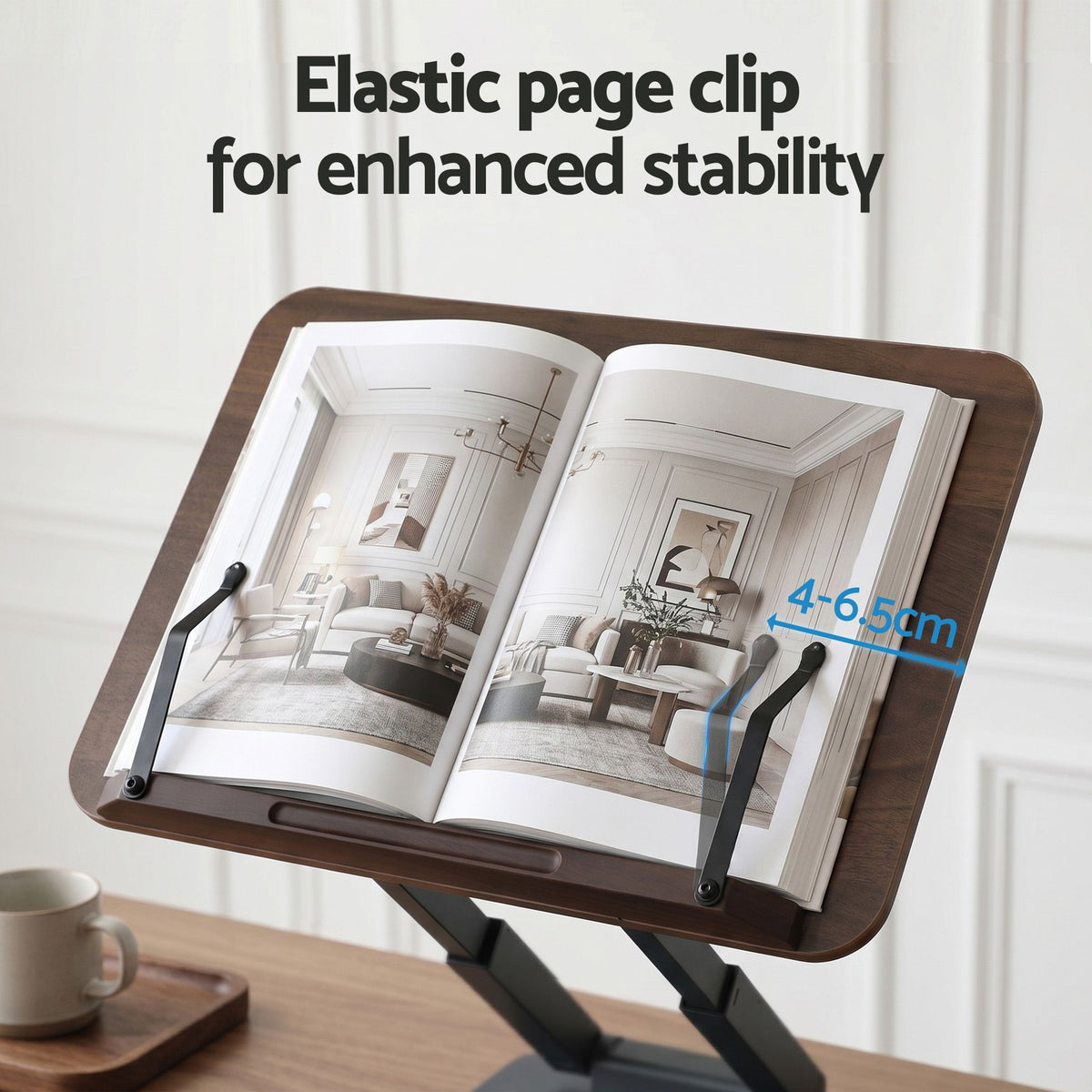 Artiss Book Stand Telescopic Book Holder with Page Clip Ergonomic Desktop Stands OAK-Furniture > Living Room > Bookcases & Shelves-PEROZ Accessories