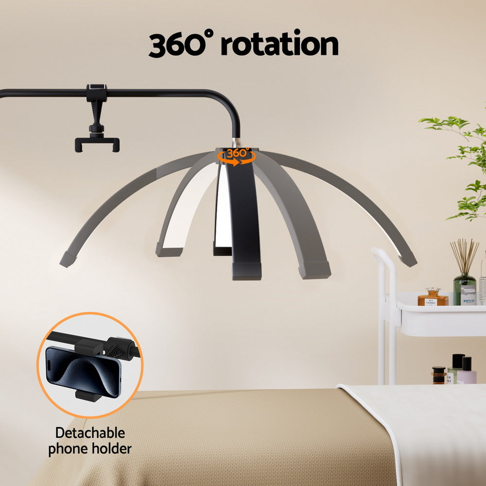 Embellir LED Beauty Light Half Moon Lamp Makeup Tattoo Eyelash Extensions Salon-Health & Beauty > Makeup > Makeup Mirrors-PEROZ Accessories