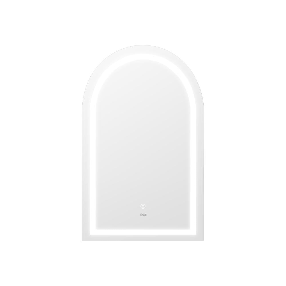 Welba LED Arched Bathroom Mirror Anti-fog Smart 86x50cm-Bathroom Mirrors-PEROZ Accessories