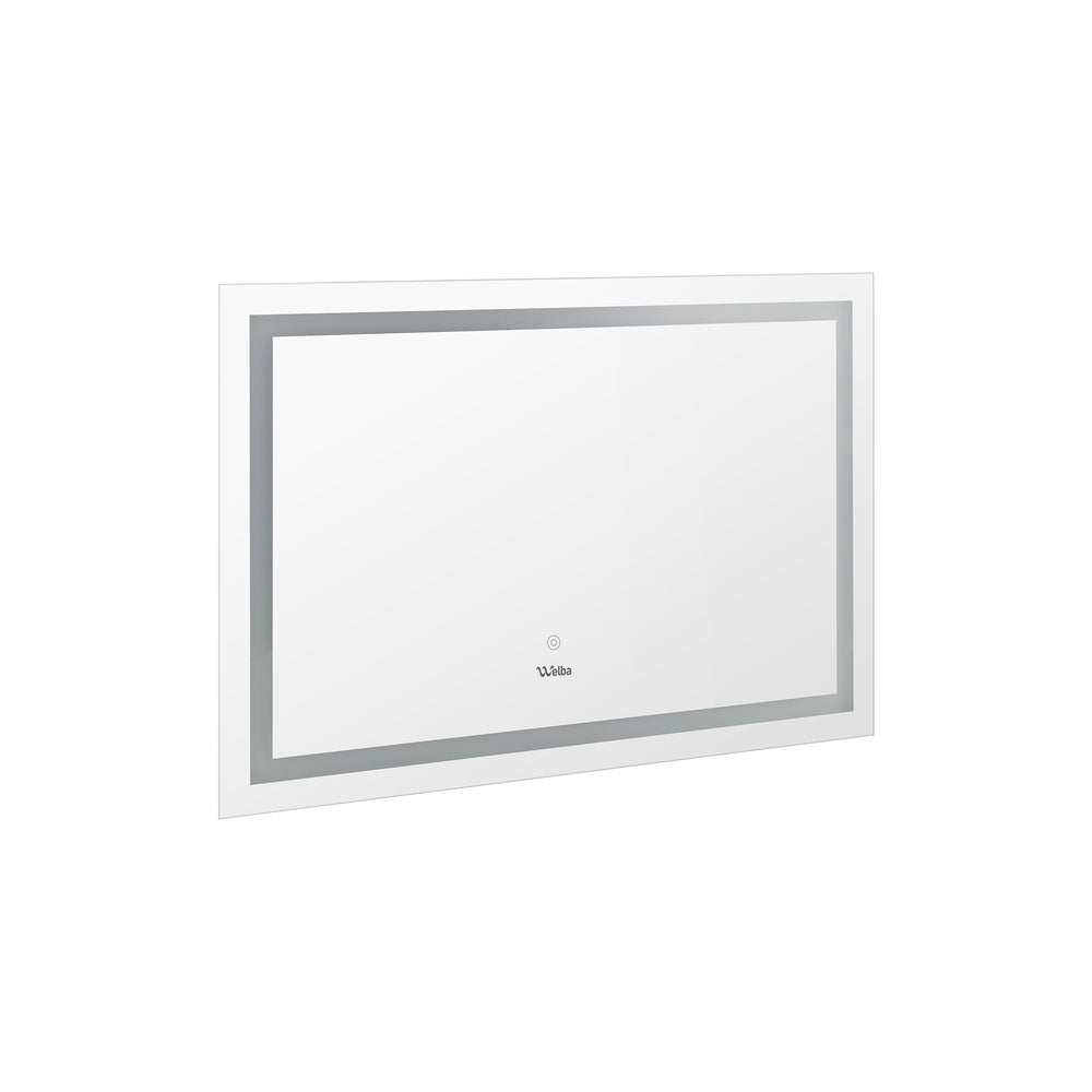Oikiture 80 x 60cm Bathroom LED Mirror Vanity Mirror Wall Mounted Makeup Mirror-Bathroom Mirrors-PEROZ Accessories