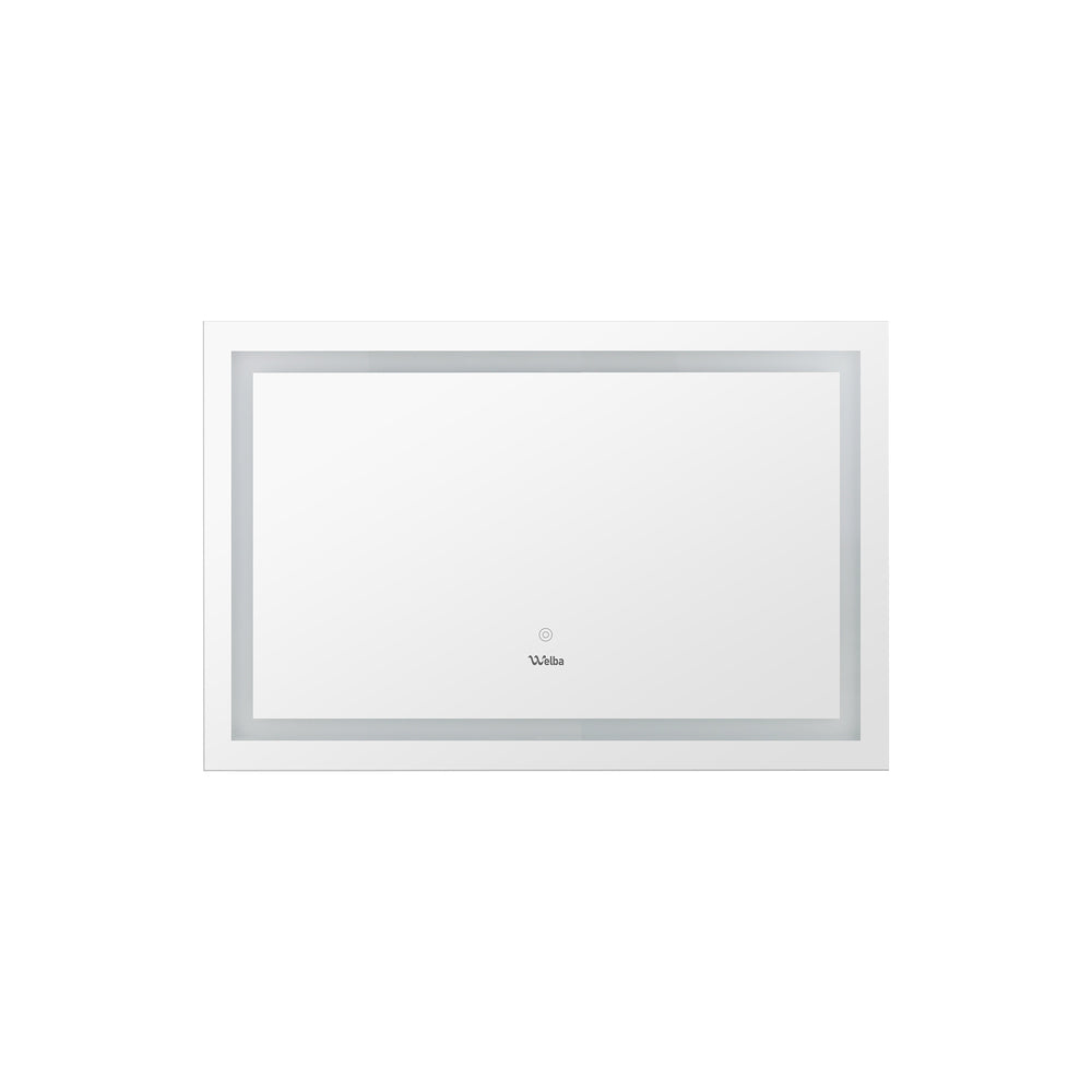 Oikiture 80 x 60cm Bathroom LED Mirror Vanity Mirror Wall Mounted Makeup Mirror-Bathroom Mirrors-PEROZ Accessories